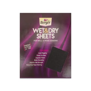 Berger Paints Wet & Dry Sand Paper-Grit 150 for Wall and Wood Sanding